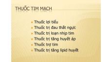 Thuốc hỗ trợ chữa bệnh tim mạch tuyệt đối không được dùng bừa bãi