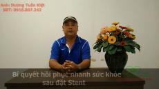 Cardocorz đã giúp Anh Dương Tuấn Kiệt khỏe mạnh sau đặt stent mạch vành